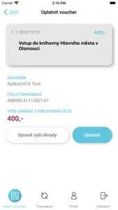 Aktivní město – voucher reader screenshot 3