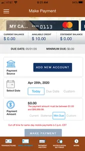 MTFCU Card screenshot 3