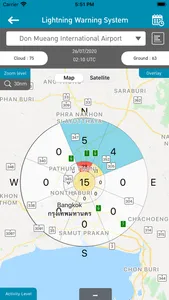 TMD Lightning warning system screenshot 2