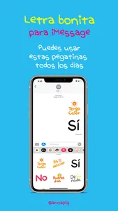 letra bonita para iMessage screenshot 1