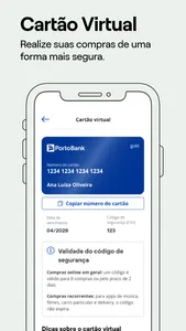 Porto: Cartão virtual, Plano + screenshot 3