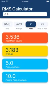 RMS Calculator screenshot 0