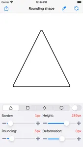 Rounding shape screenshot 0