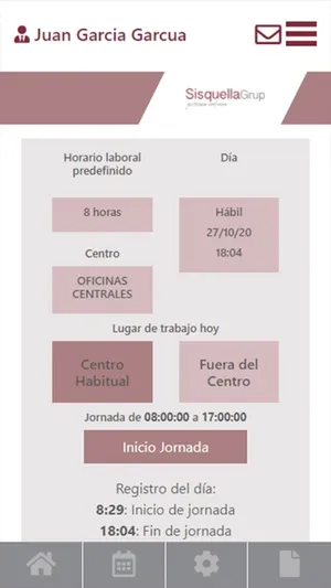 Control Horario Sisquella screenshot 1
