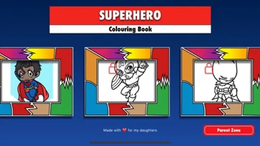 Colouring Superheroes screenshot 1