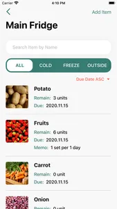 FREEZY - My Fridge Manager screenshot 1