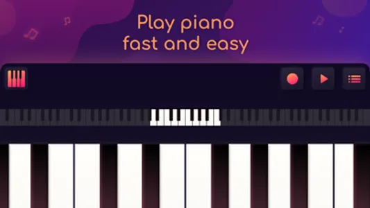 Piano ONE: Virtual keyboard screenshot 0