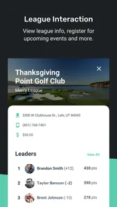 League Caddie screenshot 1