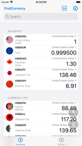 FindCurrency screenshot 1