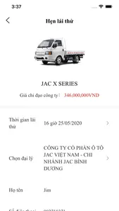 O TO JAC VN screenshot 3