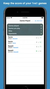 Score 1vs1: Keep Score screenshot 0