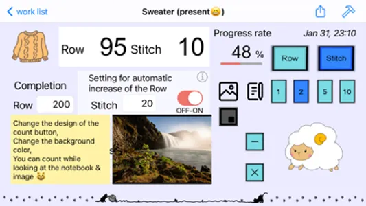 Knit2 - knitting counter screenshot 4