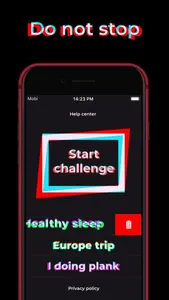 Challenge tracker screenshot 2