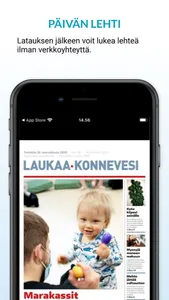 Laukaa-Konnevesi, päivän lehti screenshot 2