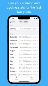 Run & Cycle Stats screenshot 2