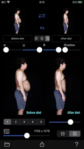 Before->After screenshot 2