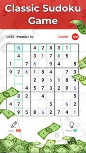 Sudoku: Learn! Solve! Win Cash screenshot 0