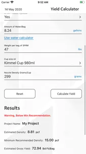 Monokote® Yield Calc screenshot 7