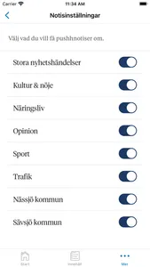 Smålands Dagblads Nyhetsapp screenshot 2