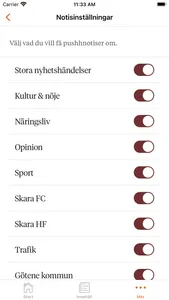 Skaraborgs Läns Tidningsapp screenshot 2