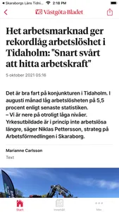 Västgöta-Bladet Nyhetsapp screenshot 1