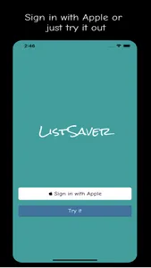 ListSaver: Shopping list saver screenshot 0