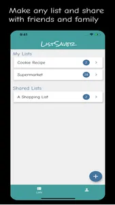 ListSaver: Shopping list saver screenshot 1