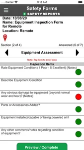 Safety Reports Forms App screenshot 1