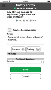 Safety Reports Forms App screenshot 2