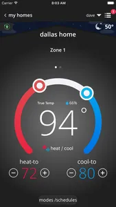 Comfort Sync® Thermostat screenshot 2