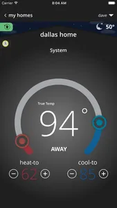 Comfort Sync® Thermostat screenshot 4