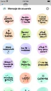 Mensaje acuarela screenshot 2
