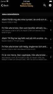 Hisnul Muslim (Svenska) screenshot 5