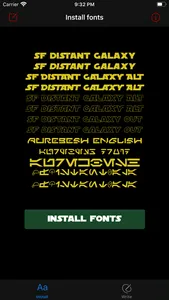 Fonts for Star Wars theme screenshot 0