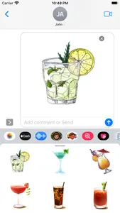 Bartender Cocktail Stickers screenshot 2
