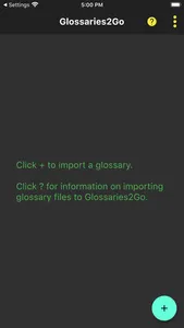 Glossaries2Go screenshot 1