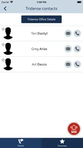 Tridense Contacts screenshot 1