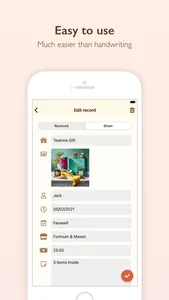 Gift Recorder - Gift List App screenshot 5