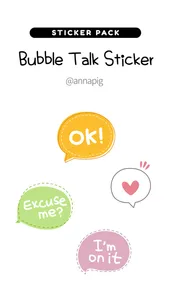Bubble Talk Sticker screenshot 0
