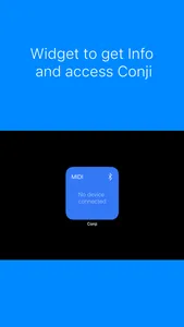 Conji - Bluetooth LE MIDI screenshot 2
