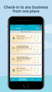 Q Waits: virtual queue checkin screenshot 1