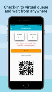 Q Waits: virtual queue checkin screenshot 2