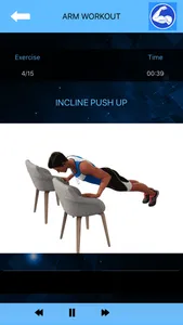 Arm Workout at Home with music screenshot 1