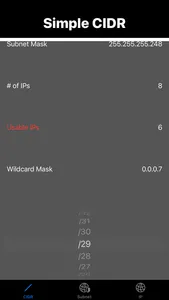 Simple Cidr screenshot 1
