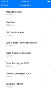 Preservation Checklist screenshot 1