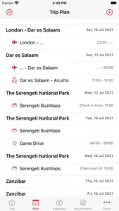 MyTravelsPlanner screenshot 3