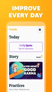 Cheerly: Daily Self-Care Game screenshot 1