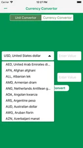 Unit & Currency Convertor screenshot 1