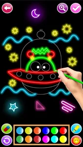 Learn to Draw Glow Cartoon screenshot 5