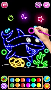 Learn to Draw Glow Cartoon screenshot 7